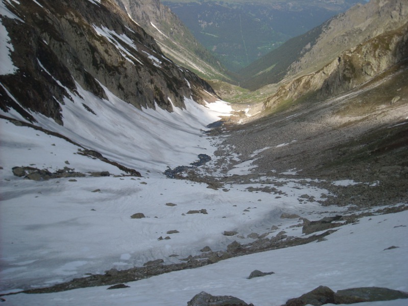 vue combe madame : neige présente vers 2000 m