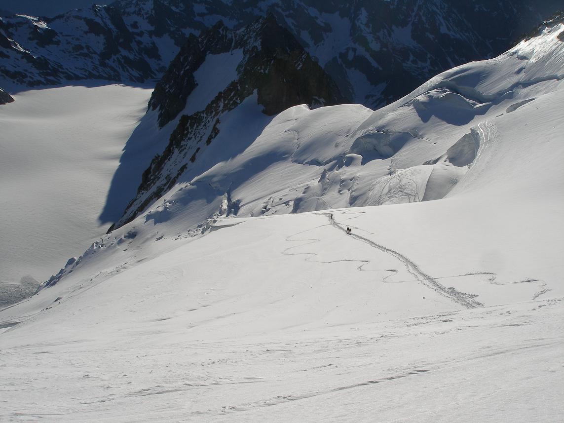 #12 au dessus de la rimaye : vue vers le bas au dessus de la rimaye : vue vers le bas