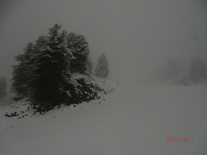 la montée c bien blanc!! : trace!!!