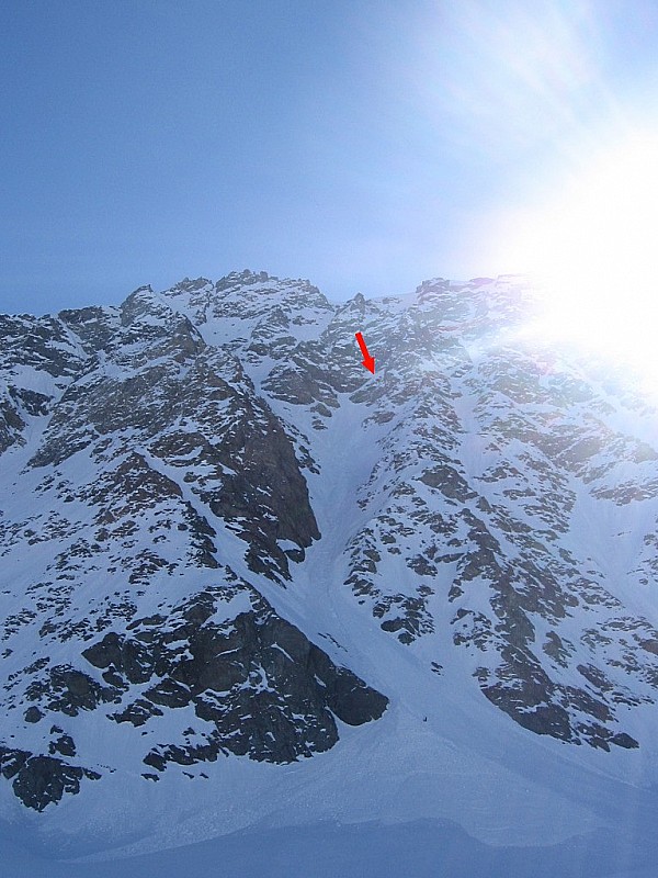 #15 Velan, couloir septentrional : le but du jour, (photo datant de 2009) Velan, couloir septentrional : le but du jour, (photo datant de 2009)