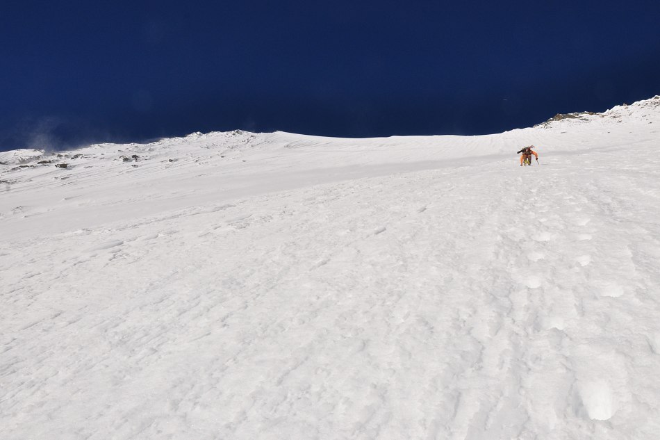 Lenzspitze : La face immense