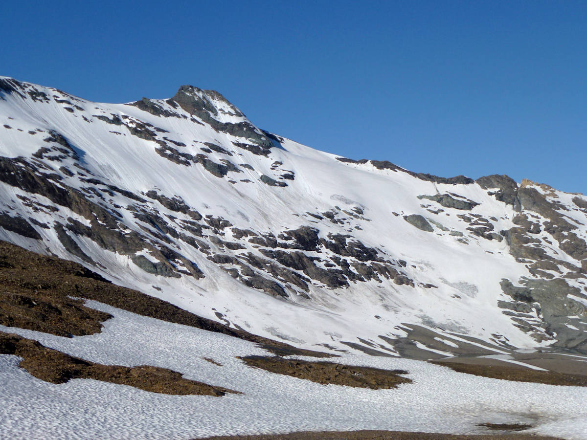 La Face Nord de Méan Martin : Vue du Col de Bézin.