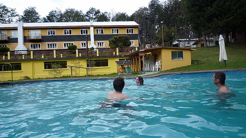 Termas : Après le vent et le froid, le réconfort dans les termas de Manzanar et son eau à 38°C