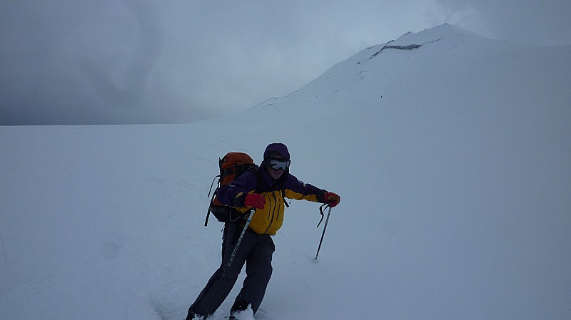 Descente : Yves en fin de descente