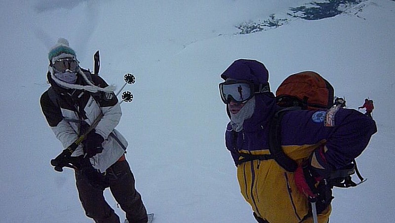 Ascension : Yves et Aymeric en cours d'ascension