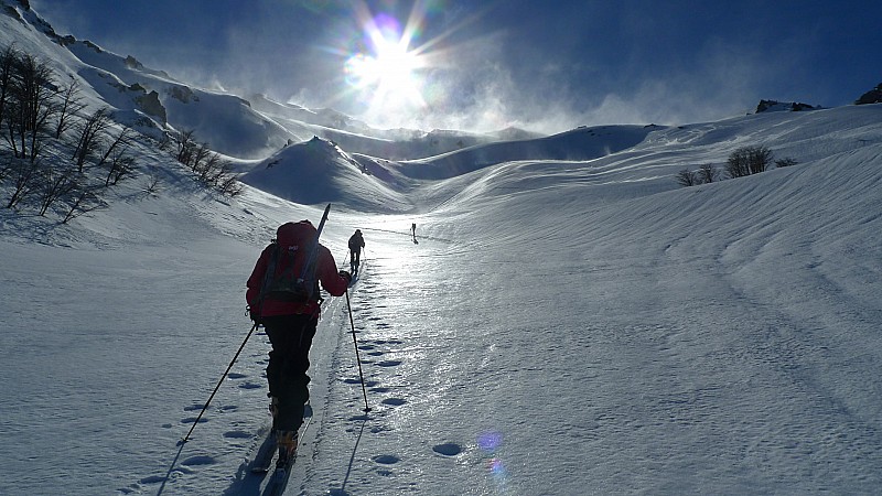 Ascension : En cours d'ascension dans le vallon