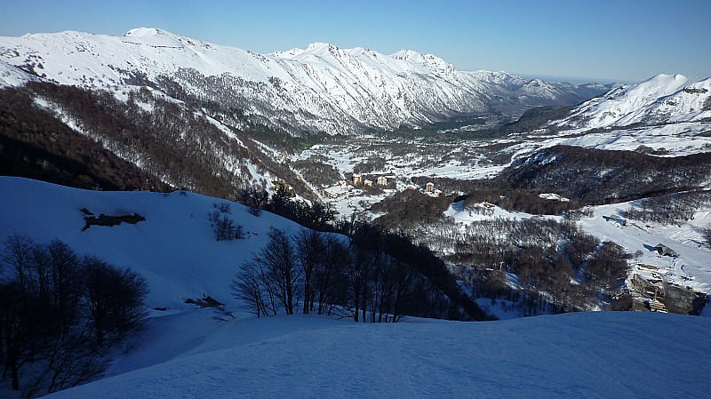 Ascension : Le Valle Las Trancas vu en cours d'ascension