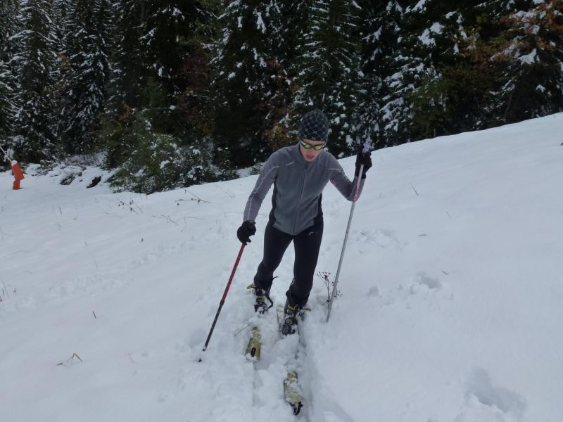 Tricotage a cote 2000 : pour la 3ème fois, Laureen chausse les skis de rando