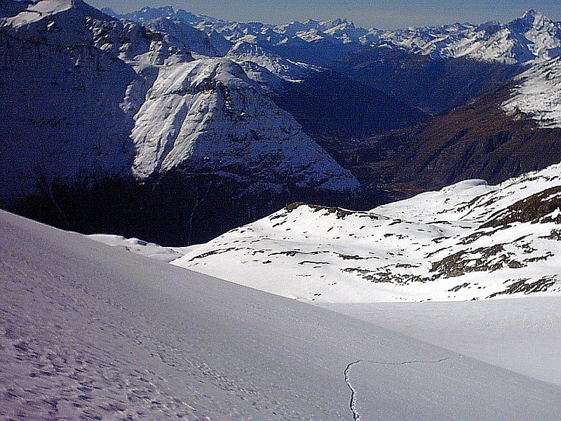 Albaron. : Sur le glacier du Grand Fond.