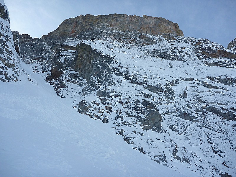 #6 Lourousa : Superbe ambiance au pied du couloir et du Corno Stella platre Lourousa : Superbe ambiance au pied du couloir et du Corno Stella platre