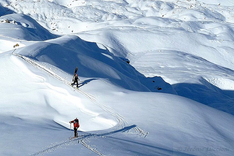 #4 Au dessus du col des Ourdeis : Claude et Bernard Au dessus du col des Ourdeis : Claude et Bernard