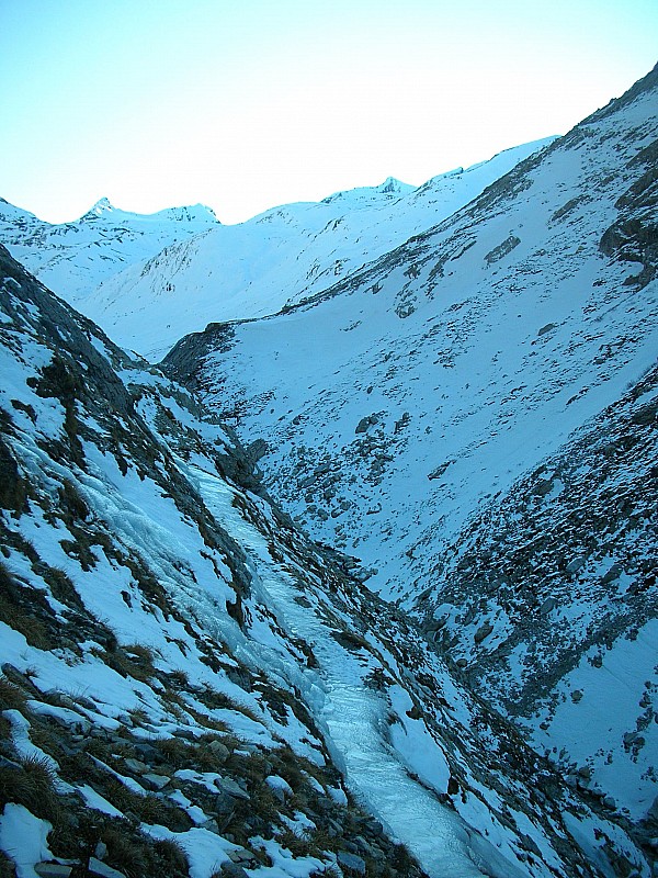 #2 Cime d Cime d' Oin : Le chemin d' été des gorges du Malpasset est tout en glace !!!