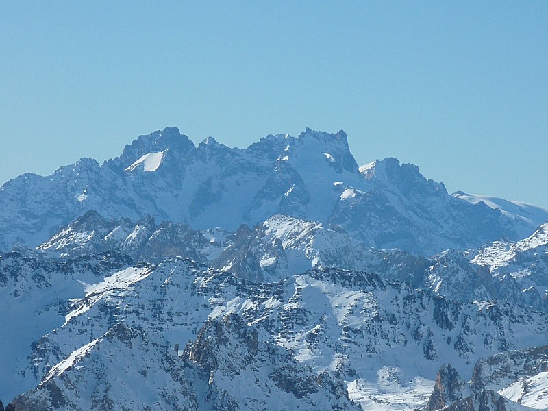 Vue du sommet : Gaspard Meije Rateau