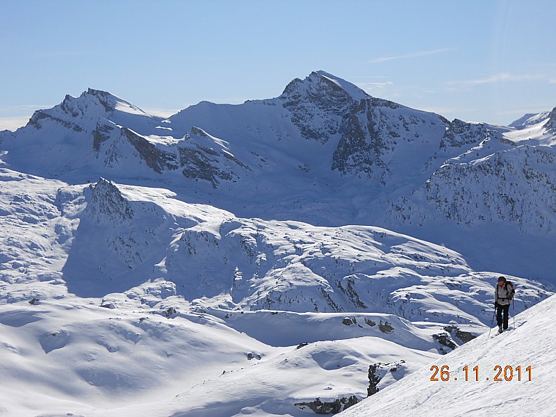#3 Petite Tête Noire : Le haut de l Petite Tête Noire : Le haut de l'Ubaye (Bric de Rubren) assez enneigé.