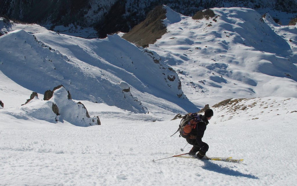 #10 Pic des Chalanches : Départ dans le versant SW Pic des Chalanches : Départ dans le versant SW