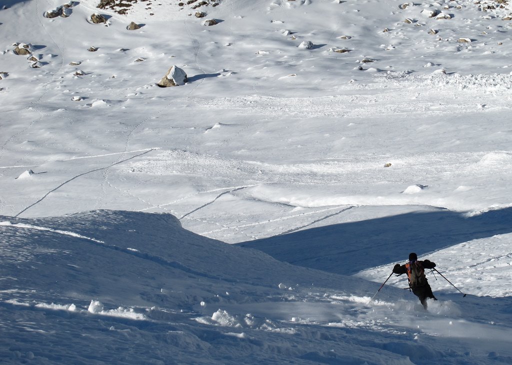 #11 Pic des Chalanches : Neige poudreuse en versant W Pic des Chalanches : Neige poudreuse en versant W