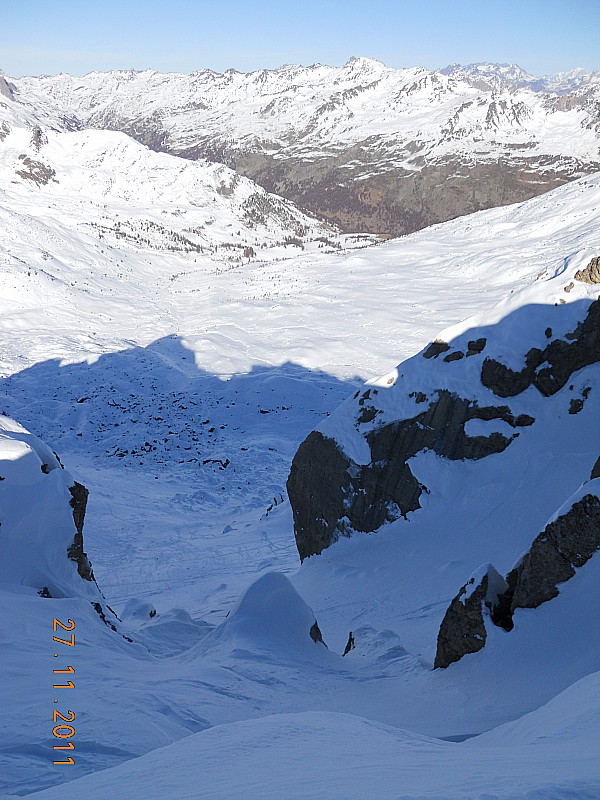 #4 Grand Aréa : Le couloir N depuis le sommet. Grand Aréa : Le couloir N depuis le sommet.