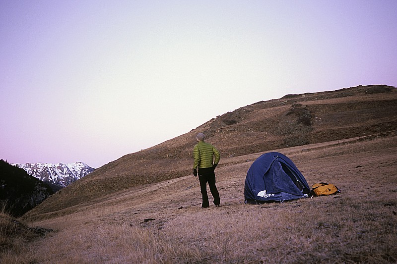 #4 Bivouac : -10°C au réveil, vivement que passe la voiture de ramassage ! Bivouac : -10°C au réveil, vivement que passe la voiture de ramassage !
