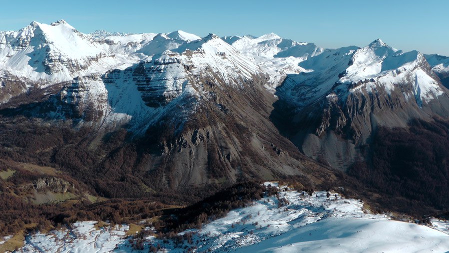 2750m : Enneigement du secteur: Pointe côte de l'Ane, semble bon, sinon Cime de Pal prévoir 1h de portage