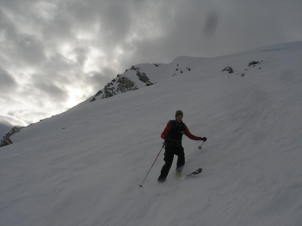 #2 sous le sommet : neige irréguliere sous le sommet : neige irréguliere