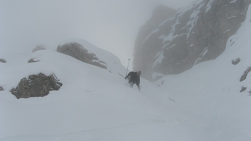 1er virages : Le haut du couloir