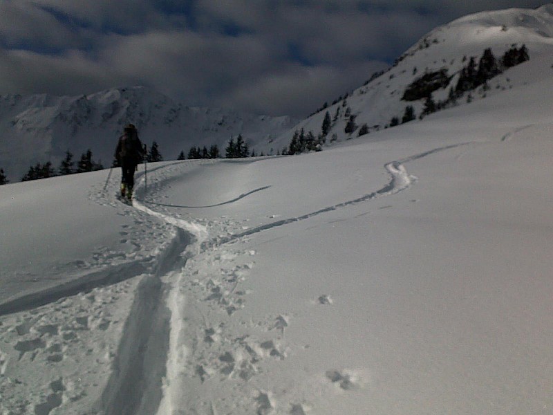 #1 au-dessus de Plan Villard : Bernadette à fond... au-dessus de Plan Villard : Bernadette à fond...