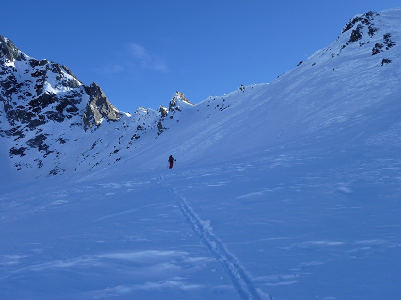 #4 Près du Col des Ugousses : Neige un peu dure, couteaux de rigueur Près du Col des Ugousses : Neige un peu dure, couteaux de rigueur