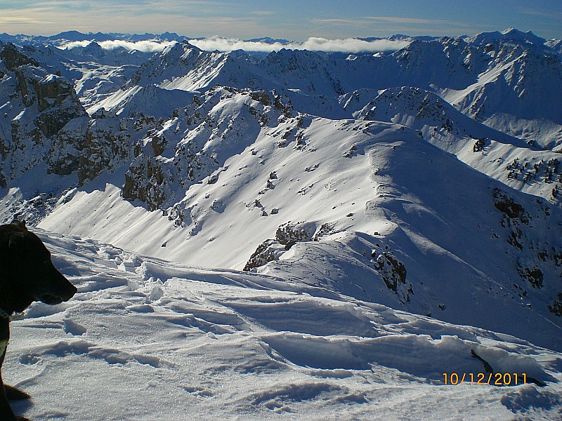 #4 Crêtes des Granges : Vue sur les Crêtes du Buguet et le Col de La Roya. Crêtes des Granges : Vue sur les Crêtes du Buguet et le Col de La Roya.