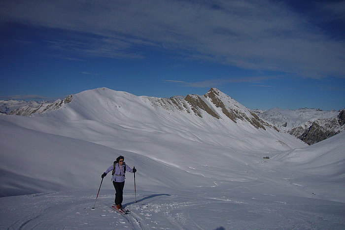 #4 La combe sous le sommet : Juste avant d La combe sous le sommet : Juste avant d'attaquer les dernieres pentes.