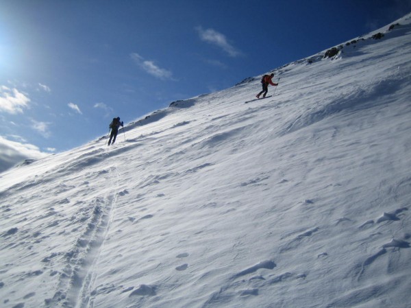 #1 Nos deux traceurs fous !!! : Un léger vent de NW, 350 m sous le sommet Nos deux traceurs fous !!! : Un léger vent de NW, 350 m sous le sommet