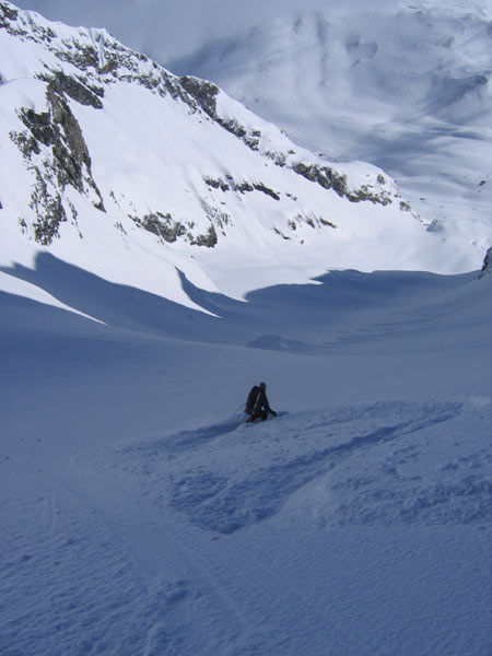 #6 Glacier du Rif de la Planche : Cécile ne demande pas son reste ! La poudre c Glacier du Rif de la Planche : Cécile ne demande pas son reste ! La poudre c'est pour elle... Plus d'amis !