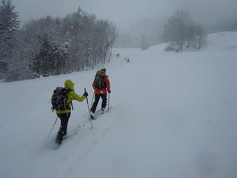 #1 remontée de Routhennes : Et c remontée de Routhennes : Et c'est reparti pour la ennième averse de neige.