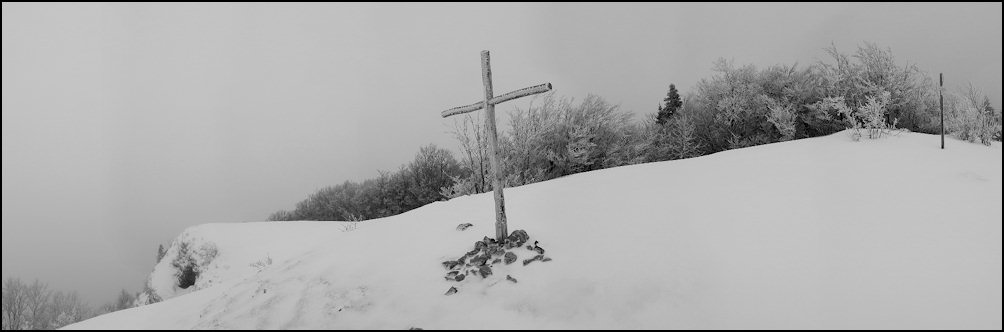 #1 la croix du sommet : en sortie de forêt la croix du sommet : en sortie de forêt