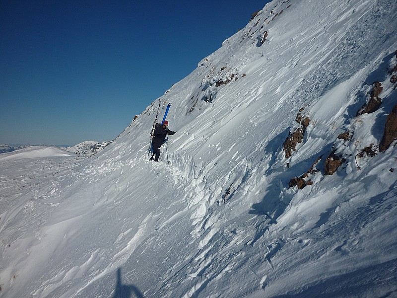 #3 pas de la mine : Thierry au passage du crux !! à l pas de la mine : Thierry au passage du crux !! à l'aise....