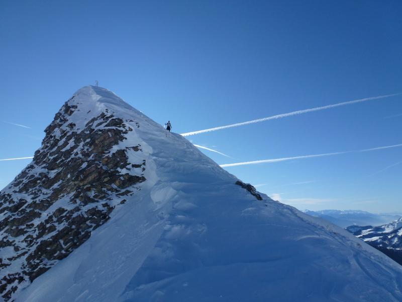 #2 Grand croise Baulet : Sur l Grand croise Baulet : Sur l'arete pour rejoindre le petit col d'ou l'on prend la face .