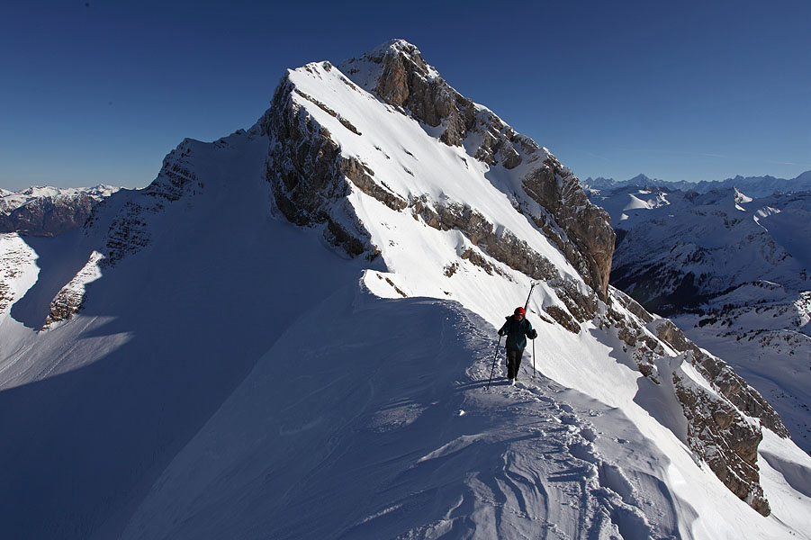 #3 sur l sur l'arete du Jallouvre : sur le fil du rasoir