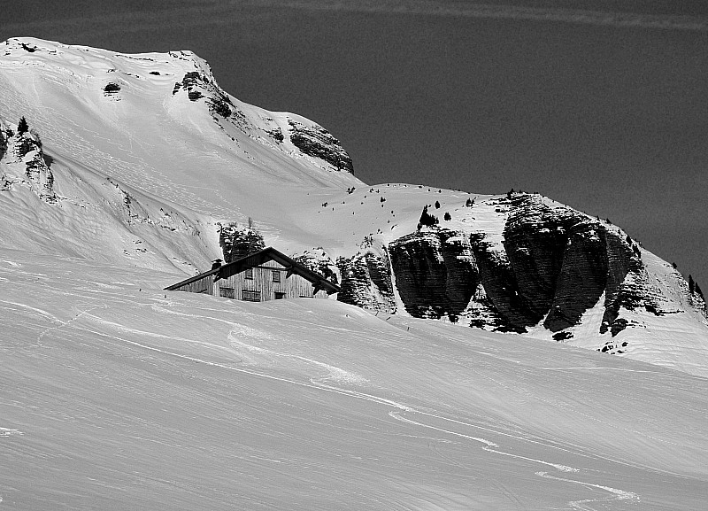 #2 Croisse Baulet : la face est vue depuis les chalets de l Croisse Baulet : la face est vue depuis les chalets de l'Avenaz