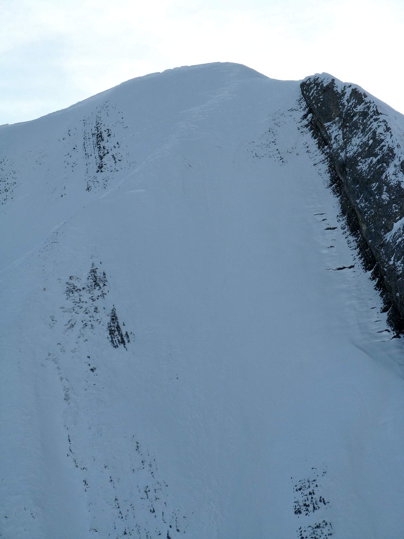 #8 Nord-Est du Charvin : Le haut de la face après notre passage Nord-Est du Charvin : Le haut de la face après notre passage