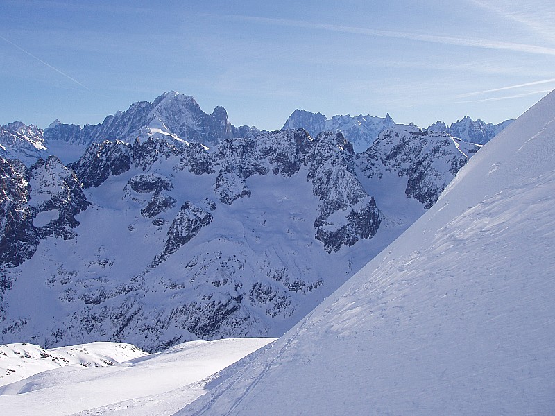 #4 Aiguille Verte : Dans la descente du Creux aux Vaches Aiguille Verte : Dans la descente du Creux aux Vaches