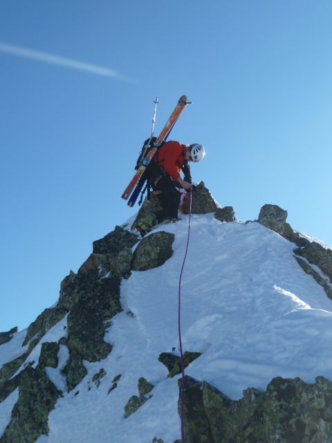 couloir NW Tavels : ski alpinisme on te dit