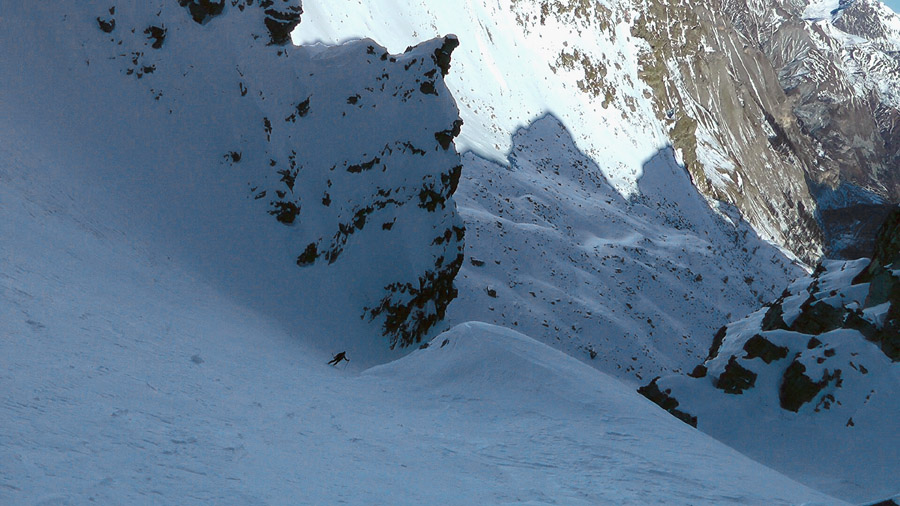 2550m : Dans le bas du couloir