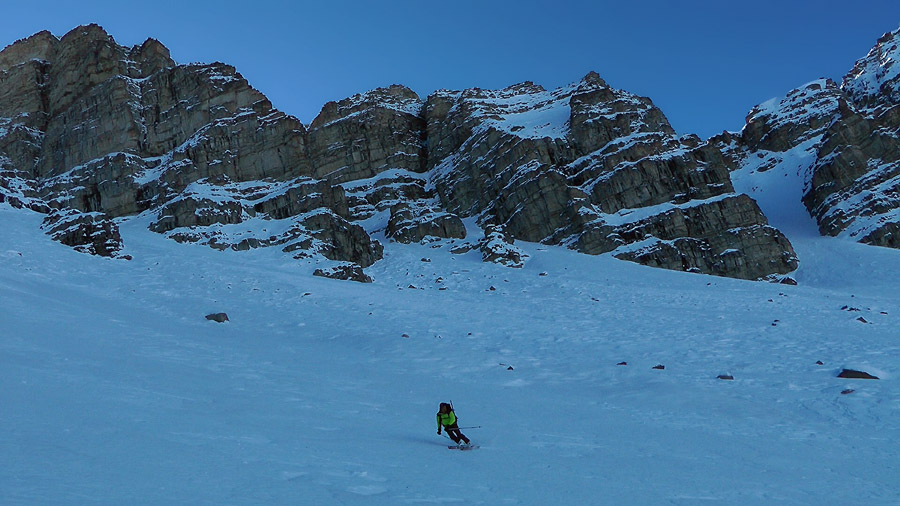 2450m : A la sortie du couloir vers le trou de l'Ane