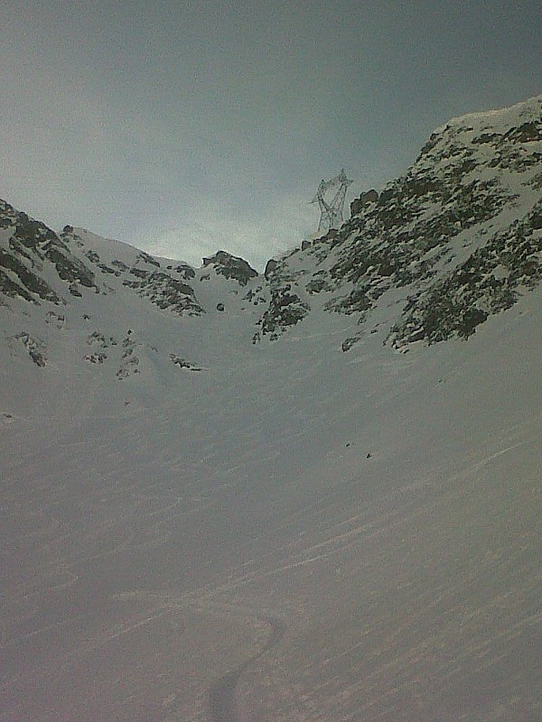 #8 Couloir NE : Vue de la combe finale Couloir NE : Vue de la combe finale