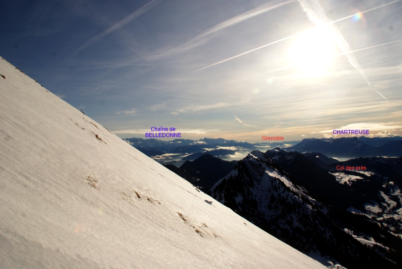 #4 Vers le sommet : Vue direction grenoble Vers le sommet : Vue direction grenoble