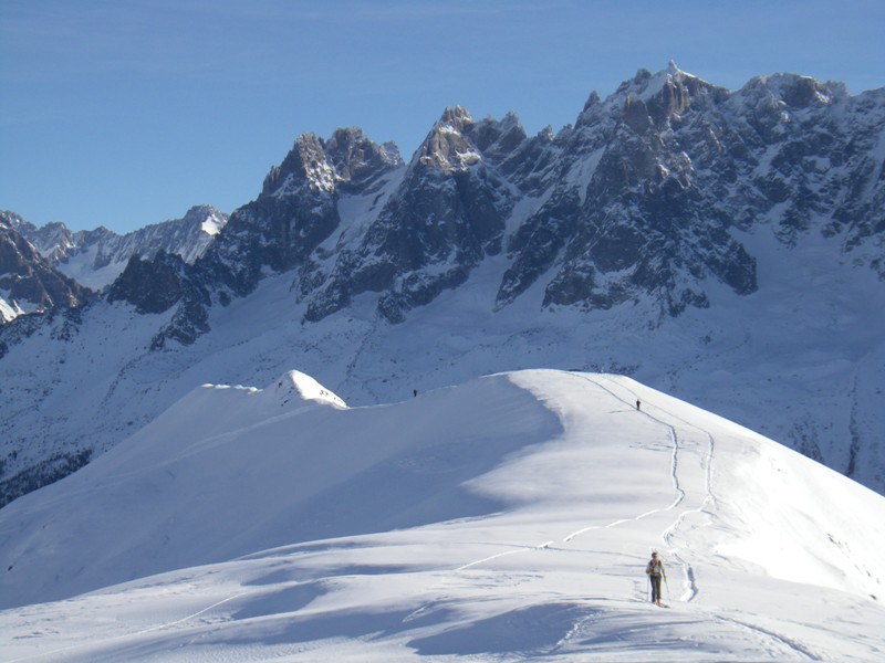 #2 Pointe de Lapaz : vue sur l Pointe de Lapaz : vue sur l'aiguillette du Brévent depuis la pointe de Lapaz