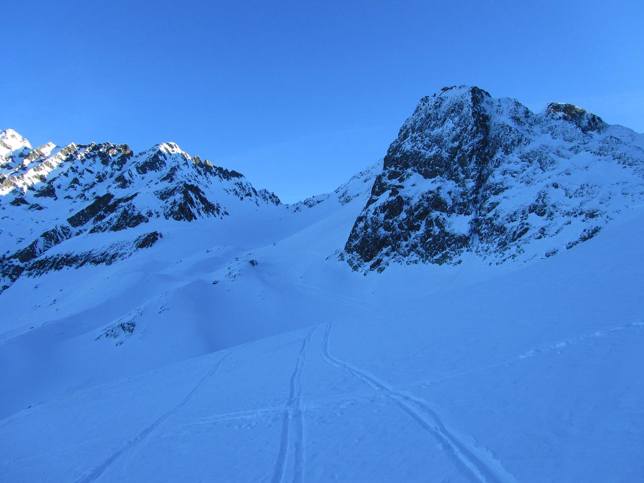 #16 Col du Morétan : Itinéraire de descente vers le refuge de l Col du Morétan : Itinéraire de descente vers le refuge de l'oule (que nous n'avons pas atteint)