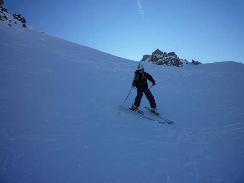 #6 Descente : Magali à la descente. Descente : Magali à la descente.