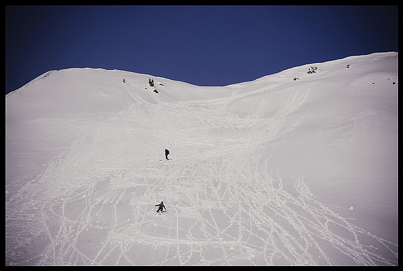 #3 descente de l descente de l'aiguillette : quelques coulées su la face sw