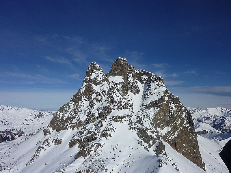 #4 Ossau : A la demande générale ... petit et grand pic d Ossau : A la demande générale ... petit et grand pic d'Ossau depuis le sommet du Peyreget