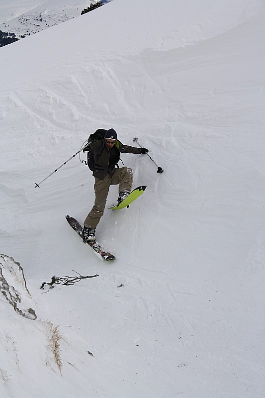 #4 Scabreux, 2 : Le même passage, méthode splitboarder ! Scabreux, 2 : Le même passage, méthode splitboarder !